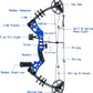 Youth Compound Bow Set 15-45 Lbs for Teens and Beginner, Package with Archery Hunting Equipment, Max Speed 260fps, Adjustable, Right Hand