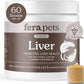 Fera Pets Liver Supplement for Dogs & Cats with Milk Thistle, Choline & Turmeric - Organic Botanicals - Enhances Liver Function, Immunity, Detoxification, & Metabolic Function - Powder - 60 Scoops