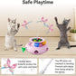Cat Toys Interactive Rechargeable 3in1 Whack a Mole Cat Toy, Fluttering Butterfly, Track Balls, Touch Activated Automatic Kitten Toys for Indoor Cats
