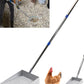 Large Chicken Poop Scooper, Chicken Coop Accessories,Metal Litter Scooper for Chicken,Chicken Coop Cleaning Tools,Heavy Duty Poop Shovel,Chicken Coop Must Haves(Silver)