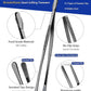 JETKONG 2 Pcs 18 Inch (45cm) Stainless Steel Grill Tongs Heavy Duty Giant Tweezer Tongs, Extra Large Tweezers Tools for Cooking, Grilling, BBQ and Turning Food (Black)