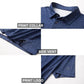 Men's Golf Polo Shirts Short Sleeve Striped Performance Moisture Wicking Dry Fit Golf Shirts for Men