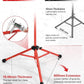 Gonex Baseball Softball Practice Hitting Batting Tripod Stand Rubber Tee Collapsible Portable with Carrying Bag