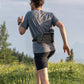 WATERFLY Fanny Pack Waist Bag: Hiking Water Bottle Holder with Strap Waist Pack for Women Men Hydration Hip Packs for Running Walking Traveling-Black & Gray