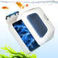 Magnetic Aquarium Fish Tank Glass Cleaner, Floating Aquarium Magnetic Brush, Algae Scraper Glass Cleaner Scrubber for 0.2-0.6 Inch Thick Glass Fish Tank (L)