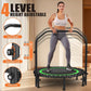 ANCHEER 40"/48" Foldable Rebounder Trampoline for Adults/Kids with Resistance Bands and Bungees, Indoor & Outdoor Mini Trampoline with Bar and Safety Padding - Max Load 450lbs/550lbs