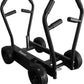 PS Sisyphos Push Sled - 8 Adjustable Levels of Resistance Plus Plate Loaded Weight Resistance, Workout Fitness Sled for Home Gym, Black