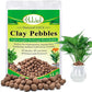 Halatool 8LB Clay Pebbles for Plants 4mm-16mm Lightweight Hydroton Leca Balls for Indoor Potted Plants Hydroponics Gardening Orchids Drainage Decoration Aquaponics