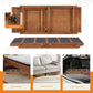 Wooden Dog Ramp for High Bed, 47.2" Long Non-Slip Dog Ramp for Couch, 6 Adjustable Heights from 15.7" to 28" with Side Rails for Small Medium Large Dogs(Up to 160 Lbs)