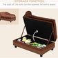 PawHut Luxury Fancy Dog Couch with Hidden Storage, Small Dog Sofa Bed with 2" Soft Foam, Modern Pet Furniture for Puppies & Little Breeds, Brown