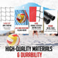 Volleyball Net, 12ft/20ft Training Set Height Adjustable, Portable Freestanding Practice for Hitting or Serving Drills, Pop up With Carry Bag for Backyard or Outdoor