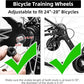 Adjustable Bicycle Training Wheels for Adults, Fit 24" to 28" Bikes, Steel Construction, Black, 1 Pair - Safe and Stable Learning Training Wheels