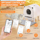 Self Cleaning Litter Box, 68 L Automatic Cat Litter Box for Multiple Cats, Robot with Dual Safety Protection, APP Control, Odor Removal Smart Litter Boxes, 2 Roll Trash Bags