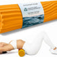 Oceanfoam Tidal Roller - Gold - Muscle Massage Foam Roller for Back Pain & Stretching - Firm and Ergonomic Wide Wave Textured - Yoga, Athletics, & Wellness - Full Size, 20" x 5"
