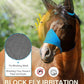 Hilltown Adjustable Fly Mask for Horse with Ears - UV-Block, Large Eye Space, Breathable, Built to Last, Comfort Fit - Horse Fly Mask for Daily Stable, Hot Weather Riding & Competition - Pony, Blue