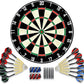 EVA Dartboard Surround Wall Protector, Sisal/Bristle Dartboard and 18g Steel Tip Darts Set Optional