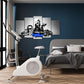 KREATIVE ARTS Large 5 Panel Wall Art Fitness Equipment Canvas Prints Black and Blue Gym Pictures for Boys Men Bedroom Artwork Painting Home Decor Sportsman Gifts Decoration