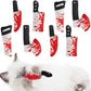 8pcs Catnip Toy, Indoor Knife Shaped Cat Toy Horror Plush Interactive Chew Bite Toys for Halloween Christmas Cat Kitten Indoor Festive Holiday Cat Lover Gift