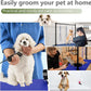 VFK 47'' Large Dog Grooming Table X-Lift Foldable Grooming Table for Dogs at Home Adjustable Height Arms Pet Station with Nooses, Mesh Tray, Tool Organizer
