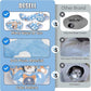 Cat Tunnel Bed, Cat Tunnels for Indoor Cats with Washable Circle Cushion, Multifunctional Peekaboo Cat Cave Donut Tubes Tunnel for Cat Kitty Kitten Puppy Rabbit Ferret (Sky Blue)