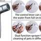 G-Promise Dog Shower Sprayer Attachment for Fast and Clean Pet Showering, Multifunctional Shower, Metal Diverter, 78 Inch Extra Long Hose, No Drill Hook, Dog Washing-Bathingroom (Chrome)