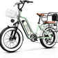 Electric Bike for Adults, 20"x 4" Fat Tire 35MPH Ebike, 1450W Peak Mountain Bike with 48V 20AH Removable 960WH Battery, 80 Miles Max Range Hydraulic/Mechanical Disc Brake 7-Speed Electric Bicycle