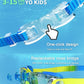Kids Swim Goggles, Swimming Goggles for Kids with Nose Clip, Earplugs, Nose Bridge for Age 3-15
