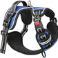 Timos Dog Harness for Medium Dogs, No Pull Service Vest with Reflective Strips and Control Handle,No Choke Dog Harness with 2 Metal Rings for Easy Walking,Outdoor Training,Blue, M