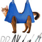 Pet Grooming Hammock Harness for Cats & XS Small Dogs, Dog Sling for Cutting Nails, Dog Hanging Holder Hanger for Nail Trimming with Nail Clippers, Nail File, Scissors