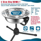 Elevated Dog Bowl with Adjustable Metal Stand,Large Size for Dogs Between 60 and 100 lbs, 0.8 Gal 3 Liter Stainless Steel Dog Food Bowl Water Bowl Height Adjustable Non-Slip Raised Dog Bowl Set