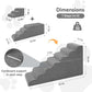 𝟳 𝗦𝘁𝗲𝗽𝘀 Dog Steps for High Bed, 30'' High Dog Stairs for Small Dogs, Waterproof Pet Stairs for Small Old Large Dogs and Cats with Removable Cover & PE Support Board for Bed, Car or Couch
