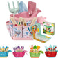 Floral Garden Kit Tools - Includes Sturdy Tote Bag, Watering Can, Gloves, Shovels, Rake, and Delightful Children's Book - Kids Garden Tool Set -Easter Gifts for Toddler Age on up