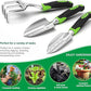 ESOW Garden Tool Set, 3 Piece Cast-Aluminum Heavy Duty Gardening Kit Includes Hand Trowel, Transplant Trowel and Cultivator Hand Rake with Soft Rubberized Non-Slip Ergonomic Handle, Garden Gifts