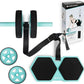 2025 New Double-Wheel Ab Roller for Core Training – Rebound Design with Adjustable Elastic Band, Silent Non-Slip Wheels, Detachable Build, Knee Pad & Bands – Home Gym Gear for Men/Women