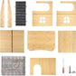 Upgraded Thickened Board Wooden Guinea Pig Castle Hideout - Spacious & Long-Lasting Small Pet Mansion with Stairs & Mat for Guinea Pigs, Chinchillas, Rats, Hamsters, and Bunnies