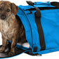 SturdiBag Pro 2.0 Pet Travel Carrier with Flexible Height for Cats and Dogs | Soft Sided Pet Carrier Bag with Safety Clips and Seatbelt Straps for Airplane or Car Travel | Medium, Blue Jay