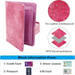 Melsbrinna Unisex Adult Travel Wallet, RFID Protected, Pink Faux Leather Passport Cover with 6 Compartments and 4 Card Slots