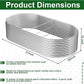 FRIZIONE 2pcs Tall Galvanized Raised Garden Bed Outdoor,Steel Garden Bed for Vegetables,Above Ground Garden Box for Flower,Metal Raised Beds for Gardening