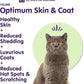 Dr. Bill’s Feline Optimum Skin & Coat – Fish Oil Omega-3 Fatty Acids for Cats Healthy Fur | Reduce Shedding and Hairballs with Biotin, Type I & III Marine Collagen, Hyaluronic Acid, & Folic Acid