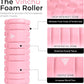 The Vinchu Foam Roller - Deep Tissue Massage Muscle Roller and Stretching Equipment for Sustainable Strength and Myofascial Trigger Point Release (Pink, L)