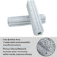 RealPlus Ceramic Bio Filter Media for Aquarium Sump Canister Pond Fish Tank, Vast Surface Area (6.2" Length / 90pcs)
