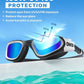 OMID Swim Goggles, P2 Polarized Swimming Goggles for Men Anti-fog Goggles Swimming for Adult Women