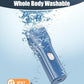 oneisall Pet Clipper for Cat Matted Hair, Pet Shaver for Cats Quiet Pet Clippers Waterproof Cordless Cat Clippers for Matted Hair Long Hair with Storage Bag (Blue)
