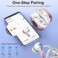 Wireless Earbuds Bluetooth Headphones, 2025 Hi-Fi Stereo Deep Bass Ear Buds, 4 ENC Noise Cancelling Mic, USB Fast Charging in-Ear Earphones, IP7 Waterproof Workout Sport for Laptop Pad Android iOS
