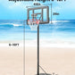 IGL Portable Basketball Hoop, 5.6-10FT Adjustable Basketball Goal System, 44 Inch Outdoor Basketball Hoop & Goals for Kids, Youth, and Adults in The Backyard, Driveway with PC Backboard