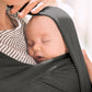 Acrabros Baby Wrap Carrier,Hands Free Baby Carrier Sling,Lightweight,Breathable,Softness,Perfect for Newborn Infants and Babies Shower Gift,Dark Grey