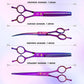 JASON Dog Grooming Scissors Kit, Professional 6 in 1 Dog Scissors Sharp Shears Set - Straight, Thinning, Chunker, Curved Shears and Comb for Long Short Hair for Dog Cat Pet