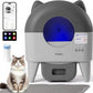 Self Cleaning Litter Box: Extra Large Automatic Cat Litter Box Self Cleaning for Multiple Cats - APP Control with Smart Sensors - Safety Protection - Low Noise Design