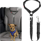 BWOGUE Pet Dog Cat Seat Belt Reflective Car Dog Headrest Restraint Leash Elastic Buffer Bungee Adjustable Tangle-Free Safety Leads Vehicle Seatbelt Harness for Small, Medium and Large Dogs (1 Pack)