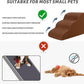 3-Step Dog Ramp and Stairs for Sofa and Chair - Non-Slip Sturdy Pet Steps for Small Dogs and Cats,15.7" H,Brown